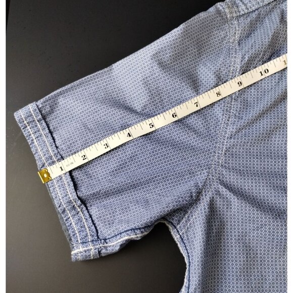 Projek Men's Blue Short Sleeve Button Up Shirt Size XL SKU 2265 - Picture 7 of 8